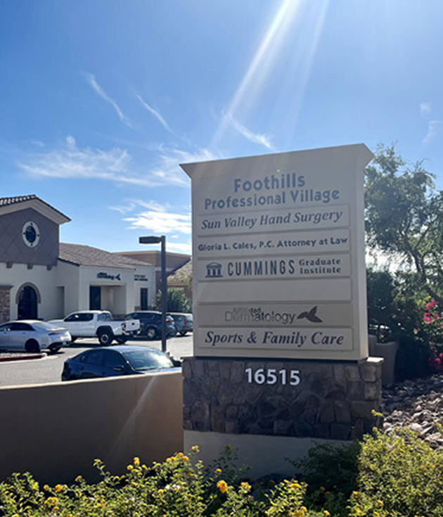 ABHW’s Ahwatukee location is located in the Ahwatukee Foothills Professional Village.